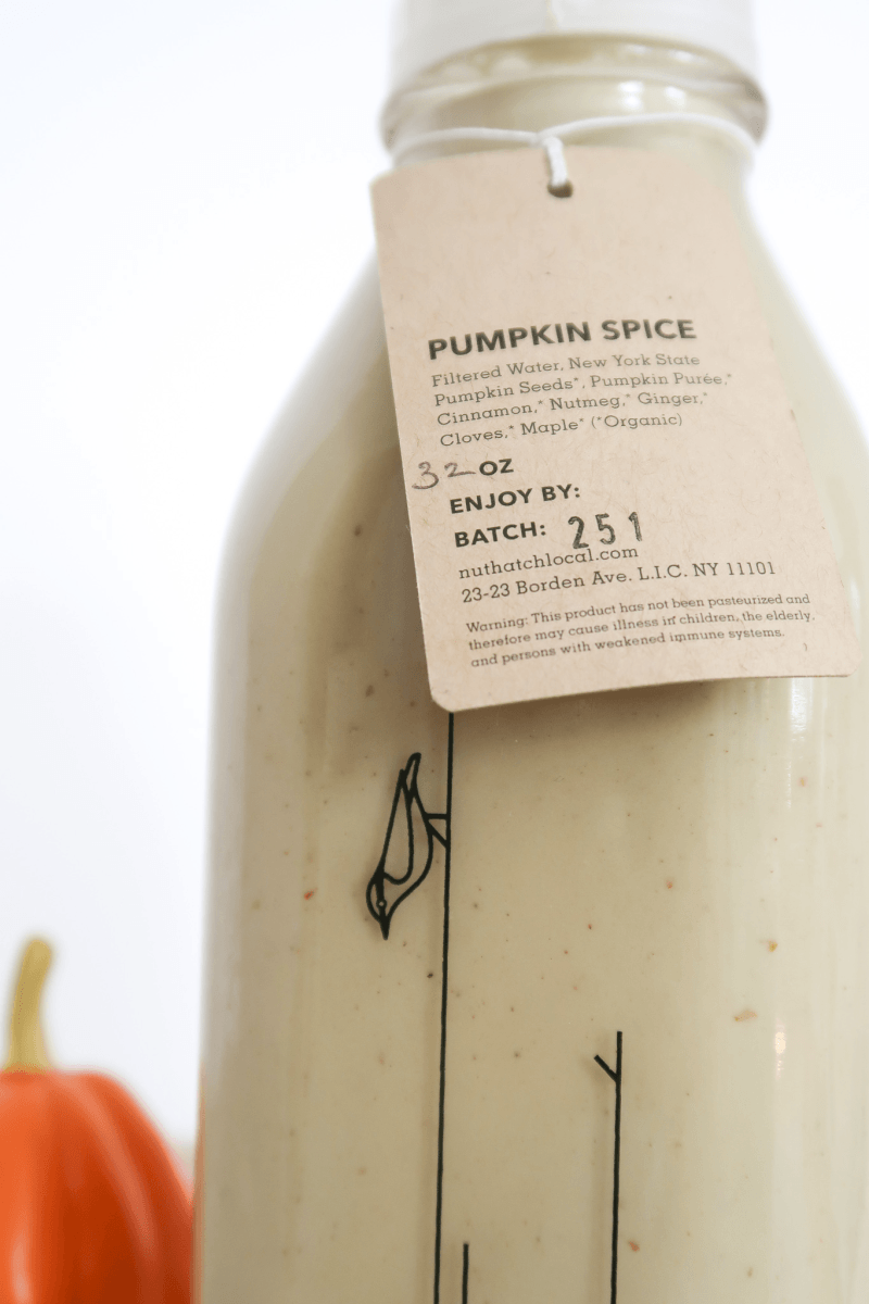Pumpkin Spice *Milk of the Month!* - Nuthatch Fresh Plant-Based Milks