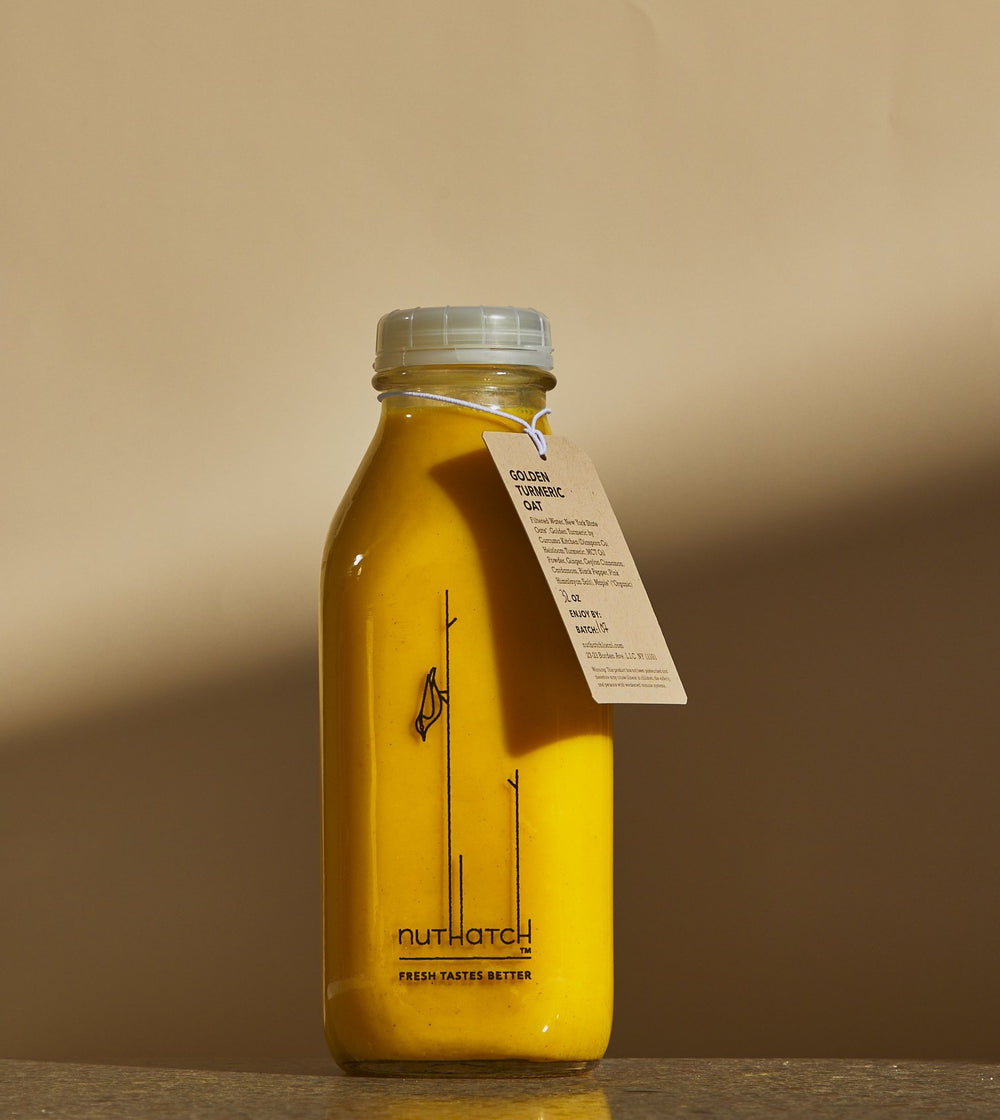 Golden Turmeric Oat - Nuthatch Fresh Plant-Based Milks