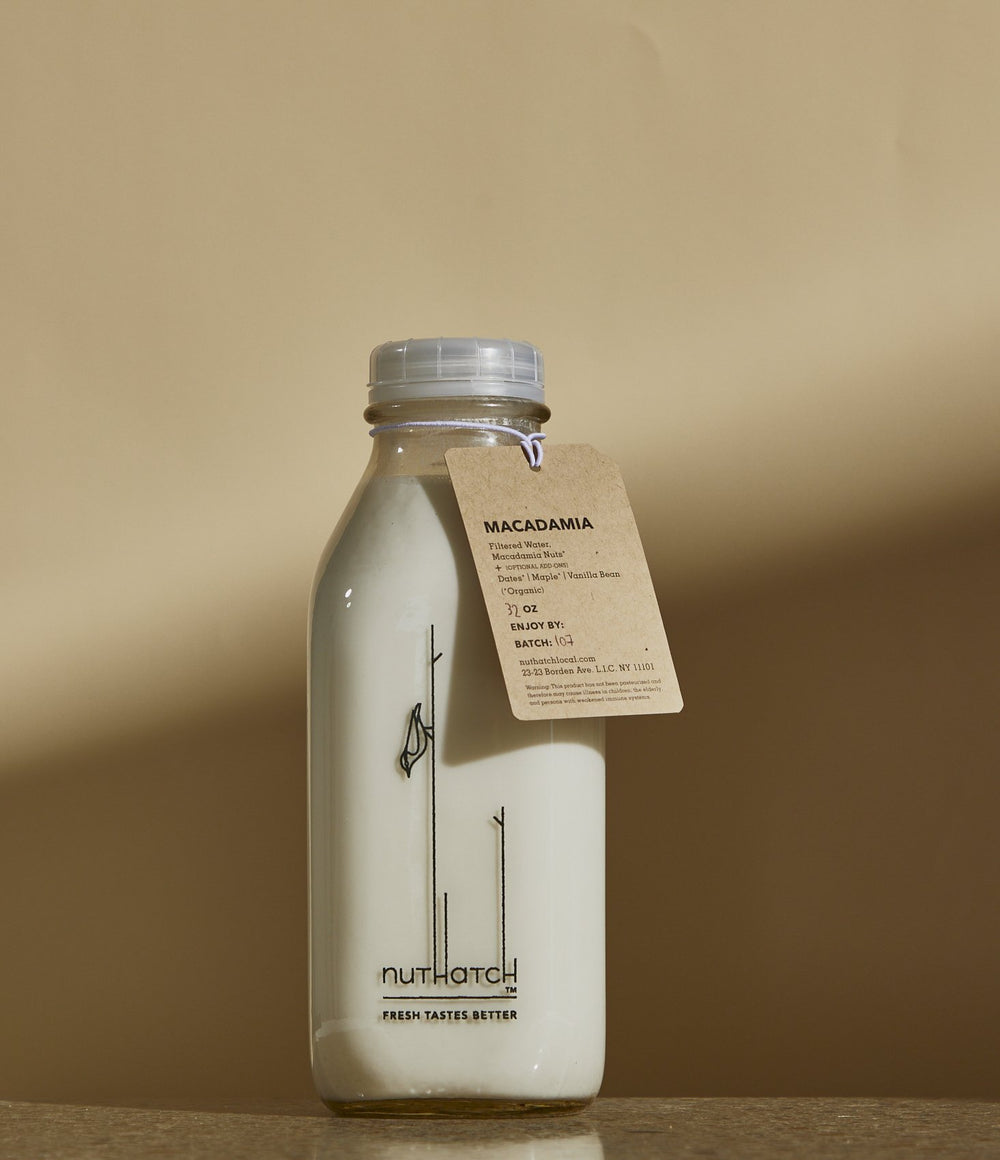 Macadamia Nut - Nuthatch Fresh Plant-Based Milks